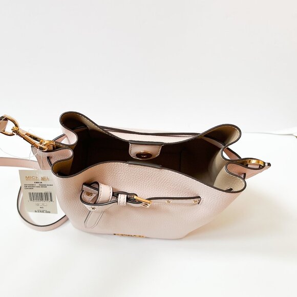 Michael Kors Emilia Small Bucket Crossbody Bag Pink - Picture 6 of 9